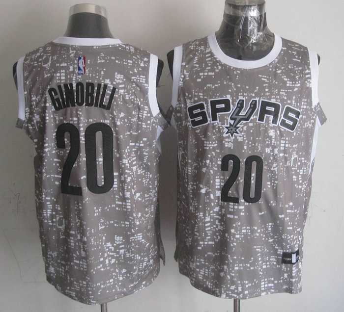 San Antonio Spurs #20 Manu Ginobili Gray City Luminous Stitched Jersey,We sell and wholesale San Antonio Spurs #20 Manu Ginobili Gray City Luminous Stitched Jersey on line form chian!